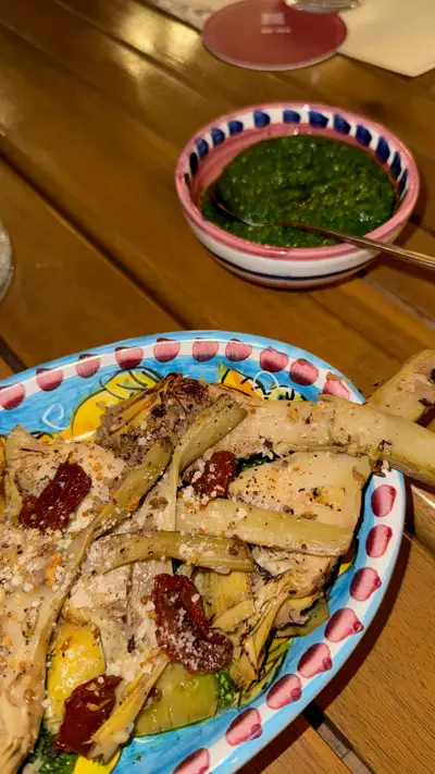 Artichoke dish at Vol 02 — Osteria